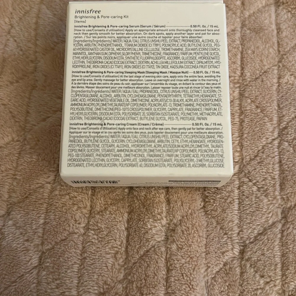 innisfree Brightening & Pore-caring Kit - travel size